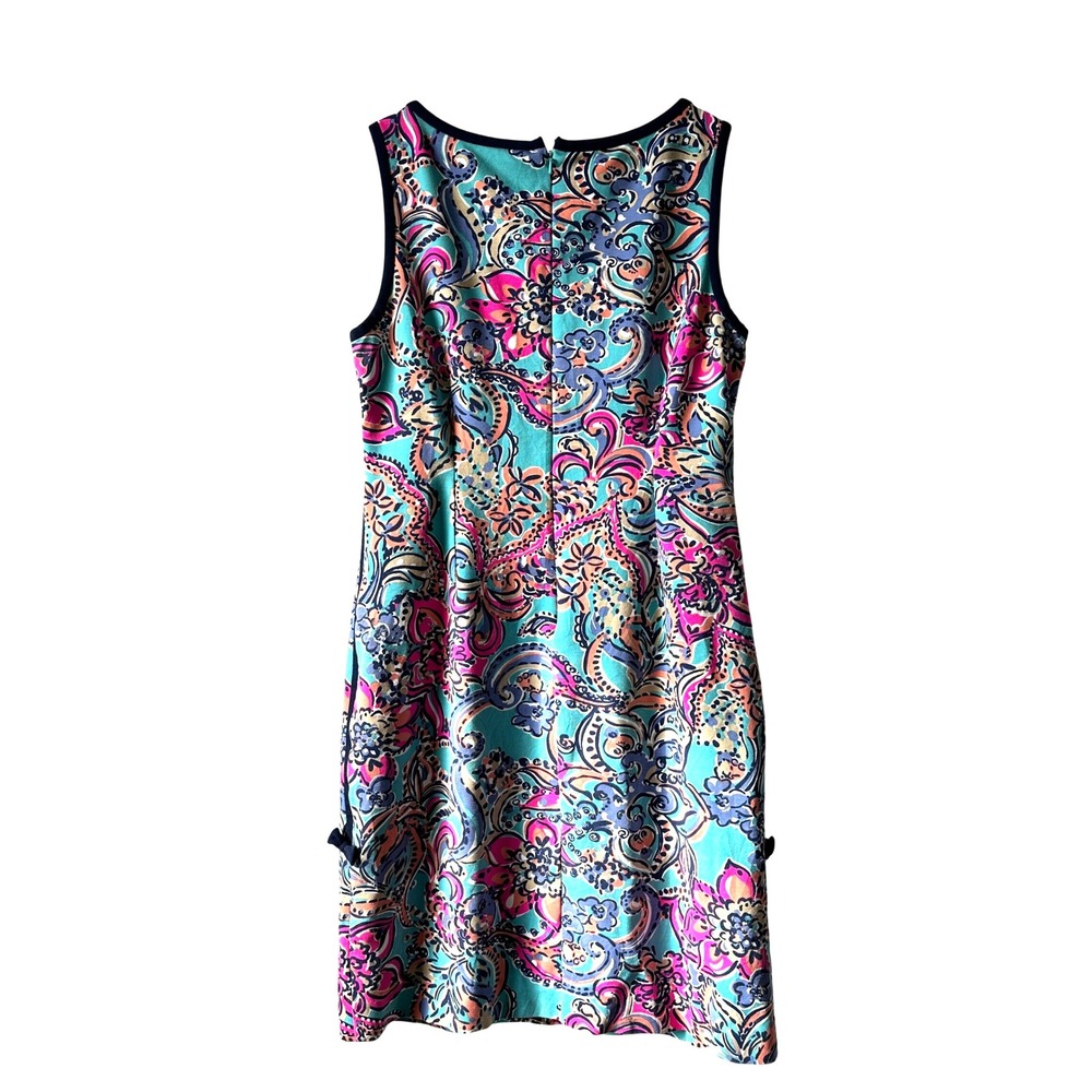 Lilly Pulitzer Francesca sheath Dress: Aqua Bait & Switch Large - Picture 9 of 12